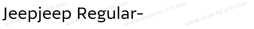 Jeepjeep Regular字体转换